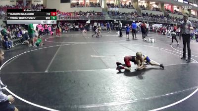 56 lbs Cons. Round 1 - Mason Isaacson, 2TG vs Teddy Bordovsky, Wahoo Wrestling Club