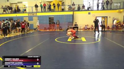 106 lbs Round 4 - Jeredy Nilges, Kansas City Training Center vs Kingston Lujano, Kanza FS/GR Wrestling Club