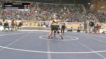 285 lbs Champ. Round 1 - Zander Edington, Franklin County vs CJ White, Harrison County