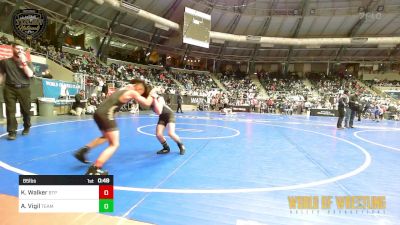 85 lbs Consi Of 8 #1 - Kayden Walker, Tulsa Blue T Panthers vs Abel Vigil, Team Choctaw