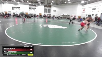 184 lbs Cons. Round 2 - Aidan Petersen, Indianapolis vs Tyson Meyer, St. Cloud State