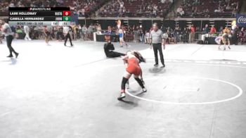 G 100 lbs Cons. Round 2 - Laini Holloway, Ruston Girls vs Camilla Hernandez, John Ehret Girls