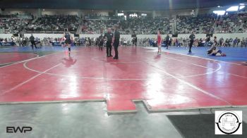 123 lbs Round Of 64 - Hayliee Roy, Comanche MS vs Christyona Galer, MARLOW OUTLAWS JH