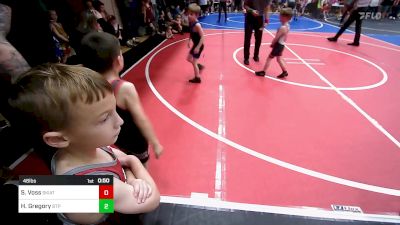 46 lbs Round Of 16 - Samuel Voss, Skiatook Youth Wrestling vs Hayden Gregory, Tulsa Blue T Panthers
