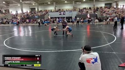 95 lbs Quarterfinal - Faron Stewart, Nolensville Wrestling Club vs Joseph Blazek, SDWA