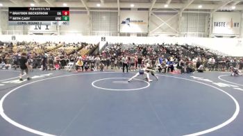 113 lbs Cons. Round 2 - Brayden Beckstrom, Club Not Listed vs Seth Cady, Adirondack Youth Wrestling Club
