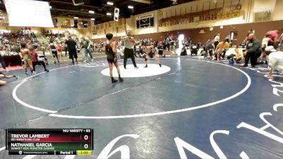 83 lbs Round 2 - Trevor Lambert, 951 Wrestling Club vs Nathaniel Garcia, Sunkist Kids Monster Garage