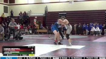 220 lbs Cons. Round 2 - Carson Bromwell, Clear Creek-Amana vs Jaxon Krogmann, Independence