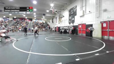 106 lbs Champ. Round 2 - Xavier Contreras, Lancaster vs Dylan Duszynski, Lutheran/Orange