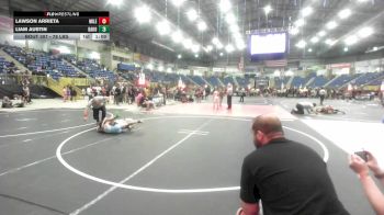 78 lbs Round Of 16 - Lawson Arrieta, Mile High WC vs Liam Austin, Dakota Rattlers WC