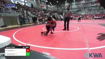 60 lbs Quarterfinal - AJ Carwile, Pin-King All Stars vs Trenton Shoptese, Newkirk Takedown Club