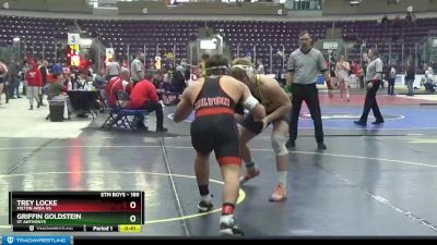 189 lbs Cons. Round 5 - Trey Locke, Milton Area Hs vs Griffin Goldstein, St Anthonys