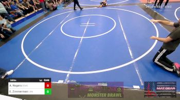 58 lbs Semifinal - Ardavan Rogers, Deer Creek Wrestling Club vs Eli Zimmerman, Lions Wrestling Academy