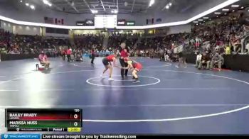 120 lbs Champ. Round 1 - Marissa Nuss, Tripoli vs Bailey Brady, LeMars