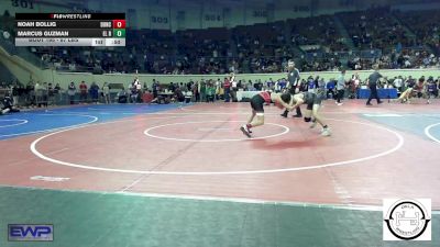 87 lbs Consi Of 8 #1 - Noah Bollig, Duncan Middle School vs Marcus Guzman, El Reno