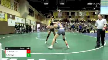 132 lbs Champ. Round 1 - Eli Kruger, Cypress vs EDuardo Tamayo, San Jacinto