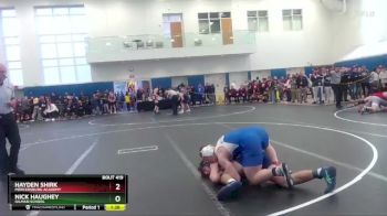 175 lbs Champ. Round 1 - Nick Haughey, Gilman School vs Hayden Shirk, Mercersburg Academy