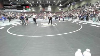 2A 215 lbs Champ. Round 1 - Iverson Burton, Parowan vs Andrew Harline, South Summit