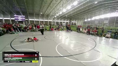 49 lbs Quarters & Wb (16 Team) - Kasten Anderson, Western Nebraska vs Deklan Mondragon, Utah Black