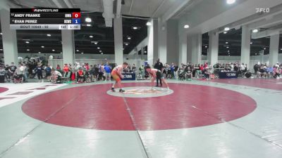 92 lbs Champ. Round 3 - Andy Franke, Iowa vs Evan Perez, Bear Cave Wrestling Club