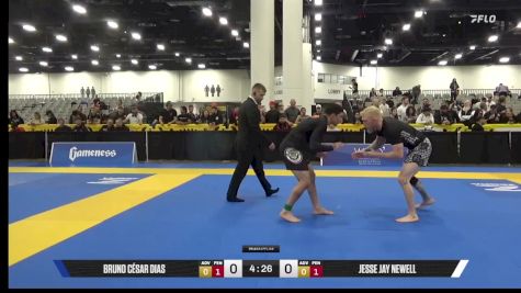 Jesse Jay Newell vs Bruno César Dias 2025 World IBJJF Jiu-Jitsu No-Gi Championship