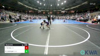 43 lbs Round Of 16 - Ivan Torres, Chickasha Youth Wrestling vs Nash Leisinger, Choctaw Ironman Youth Wrestling