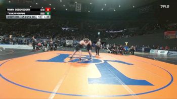 5A Boys 285 lbs Quarterfinal - Vinny DeBenedetti, Crater Boys vs Lukas Quade, Bend Boys