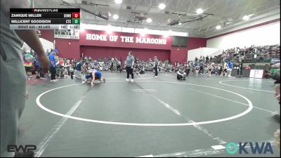 85 lbs Rr Rnd 3 - ZaNique Miller, Cowboy Wrestling Club vs Millicent Goodgion, Chandler Takedown Club