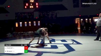 126 lbs Final - Jackson Cockrell, Broken Arrow vs Khyler Brewer, Staley