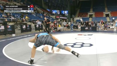 165 lbs Cons. Quarters - Rex Ayshford, Minnesota vs Grayson Debevoise, Ohio