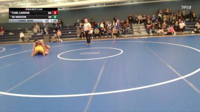 157 lbs Cons. Semi - Rj Weston, Northern Iowa vs Cael Larson, Augustana (SD)