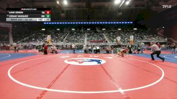 4A-126 lbs Champ. Round 1 - Liam Green, Thunder Basin vs Cesar Vasquez, Kelly Walsh