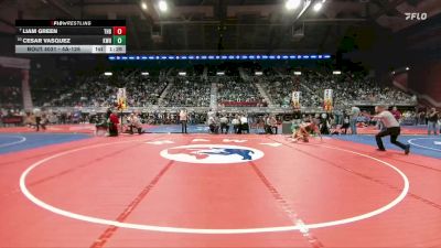 4A-126 lbs Champ. Round 1 - Liam Green, Thunder Basin vs Cesar Vasquez, Kelly Walsh