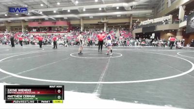 64 lbs Quarterfinal - Matthew Cermak, South Central Punishers vs Zayne Wieneke, Greater Heights Wrestling