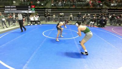 128 lbs Quarterfinal - Glenn Gotts, All I See Is Gold Academy vs Shane Dagro, Bitetto Trained Wrestling