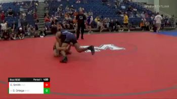 155 lbs Cons. Round 2 - Giovanni Ortega, Brownsburg High School/RED COB vs Caydn Smith, Hybrid Wrestling Club