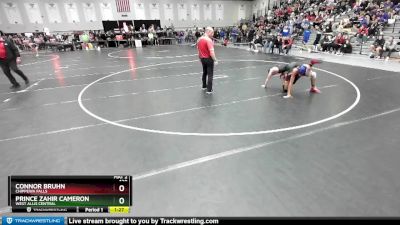 120 lbs Champ. Round 3 - Prince Zahir Cameron, West Allis Central vs Connor Bruhn, Chippewa Falls