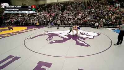 4A 144 lbs Semifinal - Preston Lang, Snow Canyon vs Benjamin Ploehn, Stansbury