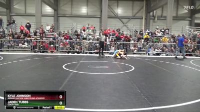 85 lbs Cons. Round 1 - Jaden Tubbs, Colby Kids vs Kyle Johnson, Girard Matside Wrestling Academy