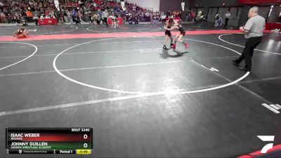 91 lbs Champ. Round 2 - Isaac Weber, Ringers vs Johnny Guillen, Askren Wrestling Academy