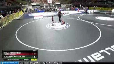 50 lbs Cons. Semi - Dalia Hernandez, Trifecta Wrestling vs Kaydence Kuykendall, California