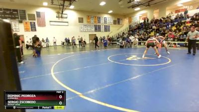 120 lbs Cons. Round 4 - Sergio Escobedo, Bishop Amat vs Dominic Pedroza, Glendora