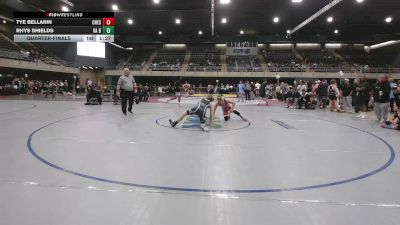 140 lbs Quarterfinal - Tye Bellarin, Chestertown vs Rhys Shields, VA Beach