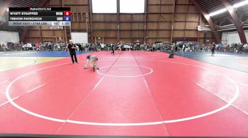114A lbs Rr Rnd 1 - Wyatt Stauffer, Wyoming Seminary vs Trevor Patrovich, Barn Brothers