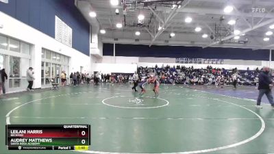 110 lbs Quarterfinal - Leilani Harris, Beckman vs Audrey Matthews, Santa Rosa Academy
