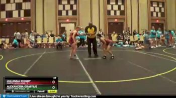 128 lbs Semis & 1st Wrestleback (8 Team) - Alexandria Graffius, Misfits Dark Angels vs Julianna Knight, Misfits Lucky Ladies
