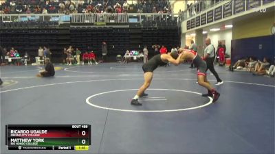 165 lbs Quarterfinal - Matthew York, Rio Hondo College vs Ricardo Ugalde, Fresno City College