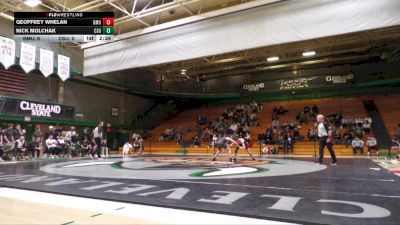 133 lbs Nick Molchak, Cleveland State vs Geoffrey Whelan, George Mason