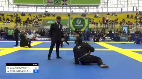 GUILHERME GALVÃO GOMES vs ANDREY DE OLIVEIRA HILARIO 2023 Brasileiro Jiu-Jitsu IBJJF