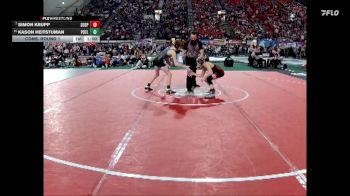 3A 106 lbs Cons. Round 1 - Simon Krupp, Soda Springs vs Kason Heitstuman, Potlatch